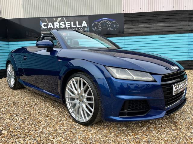 Audi TT 2.0 TFSI S line Roadster Euro 6 (s/s) 2dr Convertible Petrol Blue